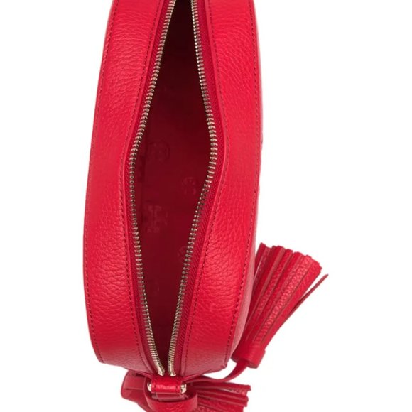 Tory Burch Thea Shoulder Bag in Brilliant Red - Picture 3 of 6